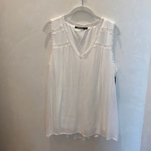 Doe & Rae Sleeveless V-Neck, Breezy, Swingy Tank Fully Lined